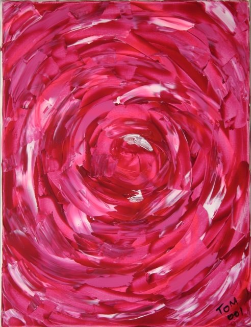 Rosa (2001) - Acrilico su tela, 60x70 cm