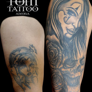 Cover up - Donna con teschio