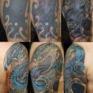 Cover Up- Teschio e Serpente