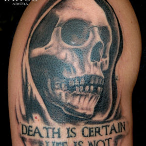 Death is certain, Life is not